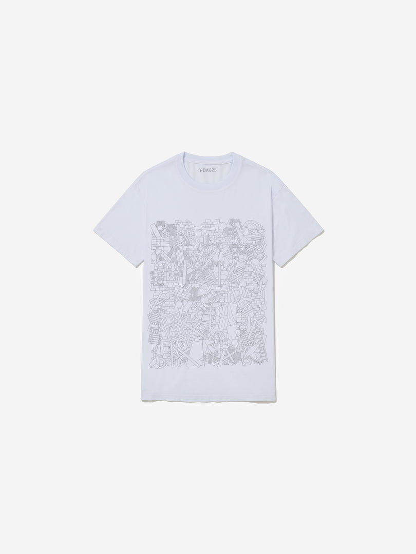 Vista frontal, com fundo cinza, da camiseta de Iran do Espírito Santo.