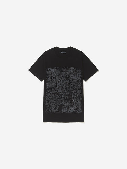 Vista frontal, com fundo cinza, da camiseta de Iran do Espírito Santo.